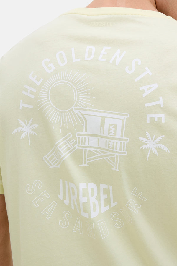 T-shirt (korte mouwen) Geel - JJREBEL