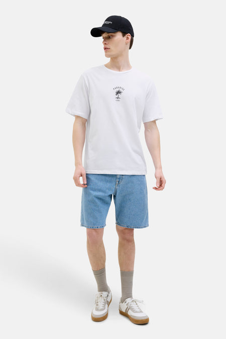 T-shirt (manches courtes) Blanc - JJREBEL