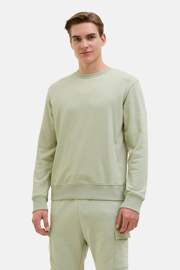 Sweater met ronde hals Groen - JJREBEL