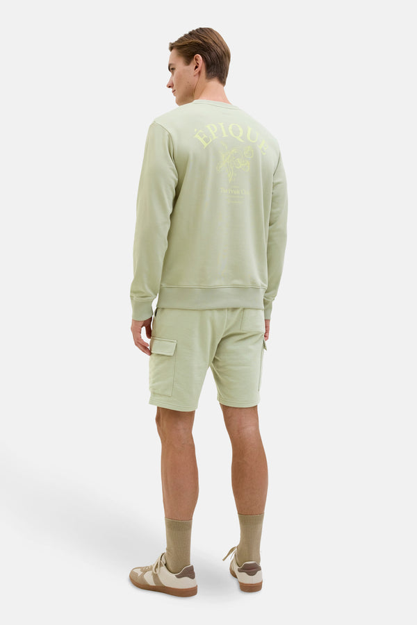 Sweater met ronde hals Groen - JJREBEL