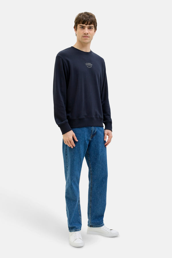 Sweater met ronde hals Blauw - JJREBEL