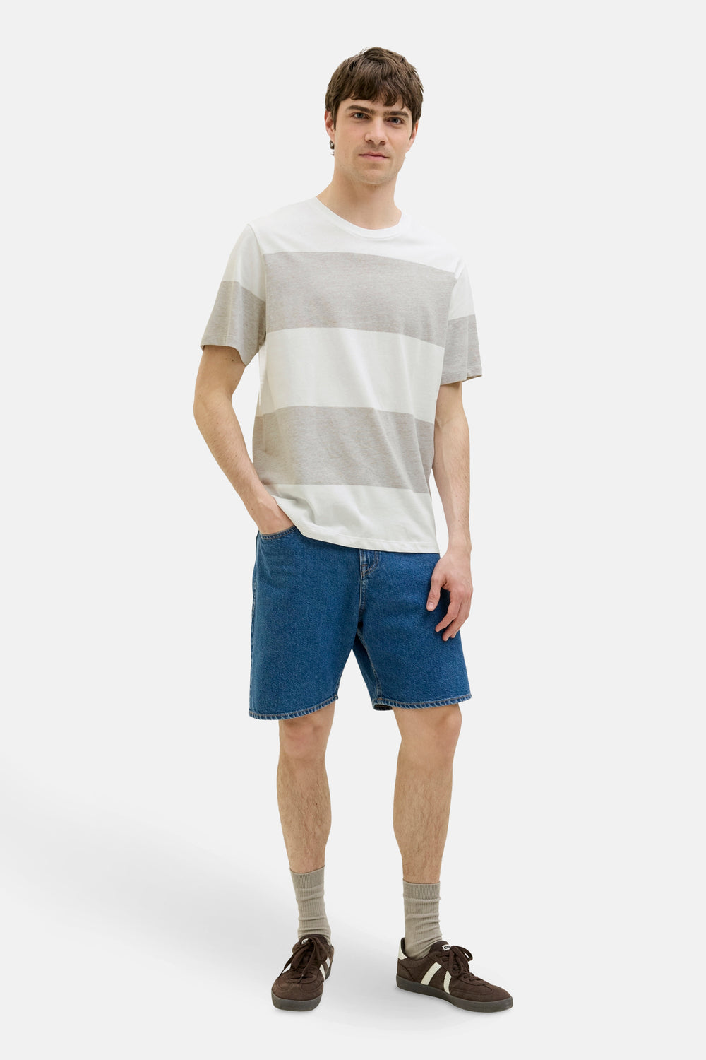 T-shirt (manches courtes) Beige - JJREBEL