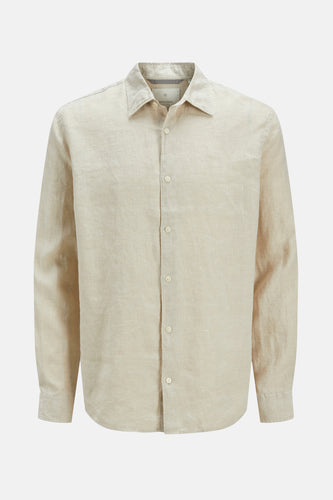 Chemise à manches longues - beige - PREMIUM by JACK & JONES