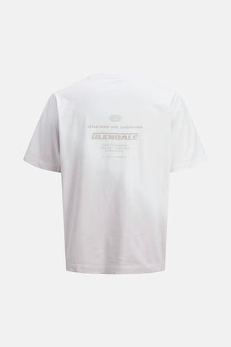 Wit T-shirt met korte mouwen van CORE BY JACK & JONES, met grafische print op de rug.