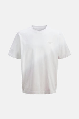 Wit T-shirt met korte mouwen van CORE BY JACK & JONES, met een klein logo op de borst.