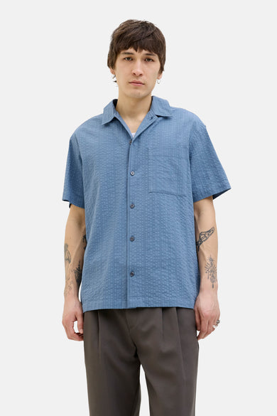 Chemise (manches courtes) Bleu - PREMIUM BLUE by JACK & JONES