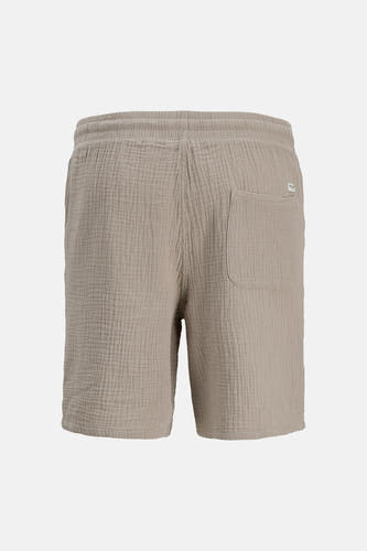 Bruine short van ORIGINALS BY JACK & JONES, met textuur en een achterzak.