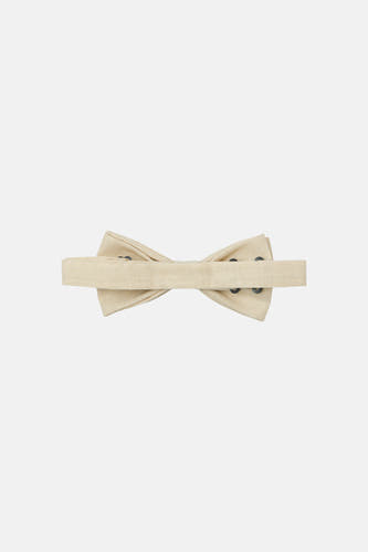 Ecru strikje van ACCESSORIES BY JACK & JONES met zwarte accenten.