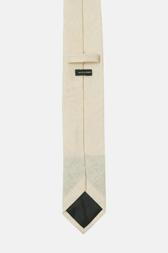 Ecru das van ACCESSORIES BY JACK & JONES, met een subtiele geweven textuur en zwarte voering aan de achterkant.