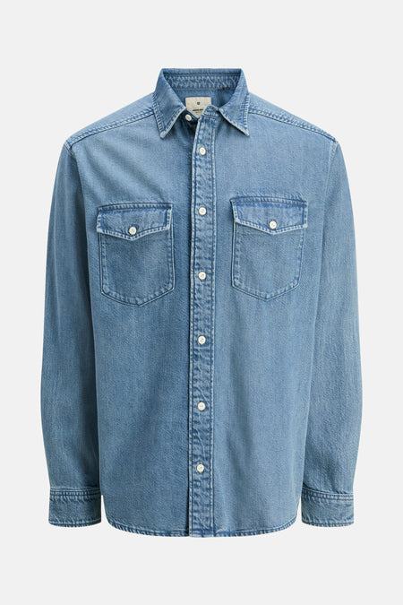 Jeanshemd Mid blue denim - PREMIUM BLUE by JACK & JONES