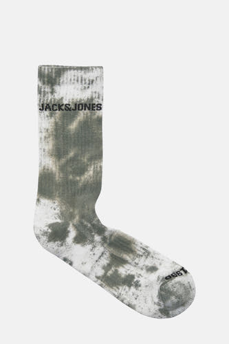 Grijze sokken van ACCESSORIES BY JACK & JONES, met batikpatroon.