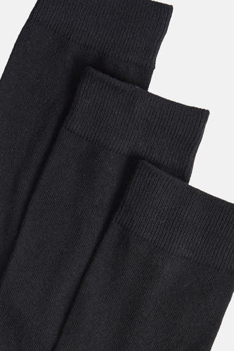 Zwarte sokken van ACCESSORIES BY JACK & JONES, in een multipack en met een ribgebreide textuur.
