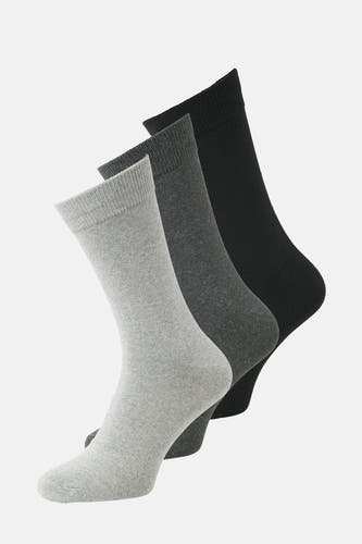 Meerkleurige sokken van ACCESSORIES BY JACK & JONES, in grijstinten, met een gemêleerde textuur.