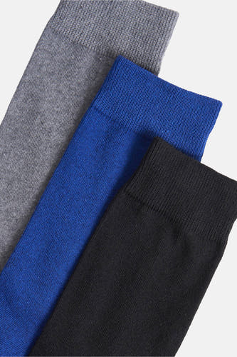 Meerkleurige sokken van ACCESSORIES BY JACK & JONES, in grijs, blauw en zwart.