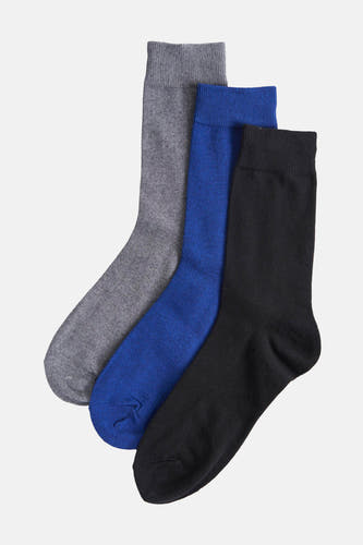 Meerkleurige sokken multipack van ACCESSORIES BY JACK & JONES, met een effen grijze, blauwe en zwarte kleur.