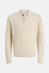Pull col V Beige - PREMIUM by JACK & JONES