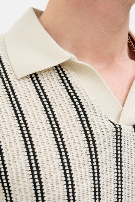 Polo met korte mouwen - Beige