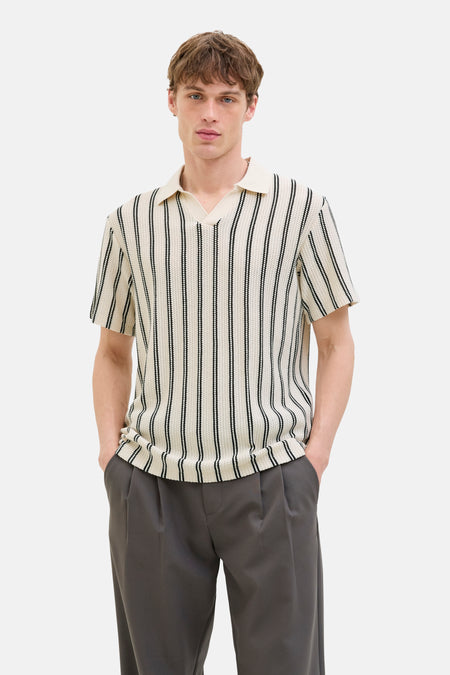 Polo met korte mouwen - Beige