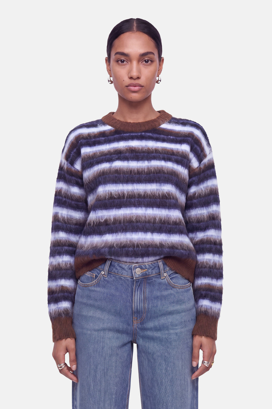 Pull col O bleu - JJXX
