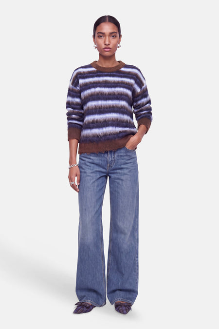 Pull col O bleu - JJXX