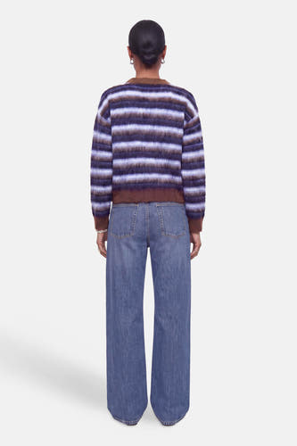 Pull col O bleu - JJXX