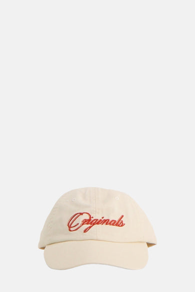 Ecru pet van ACCESSORIES BY JACK & JONES, met rood geborduurd opschrift 'Originals'.