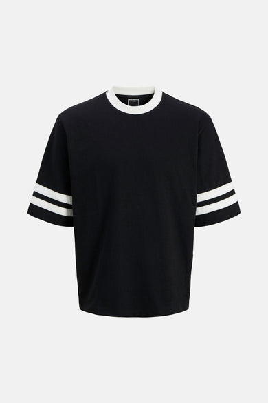 JCORETREAT CONTRAST STRIPE SS CREW NECK
