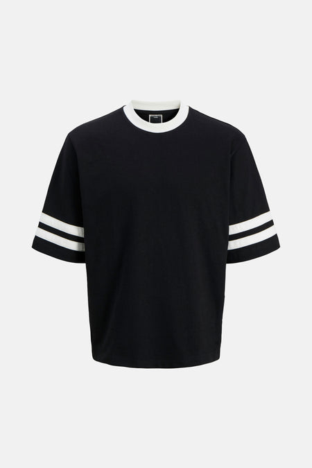 JCORETREAT CONTRAST STRIPE SS CREW NECK