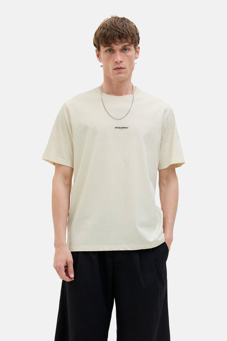 T-shirt (manches courtes) Écru - ORIGINALS BY JACK & JONES
