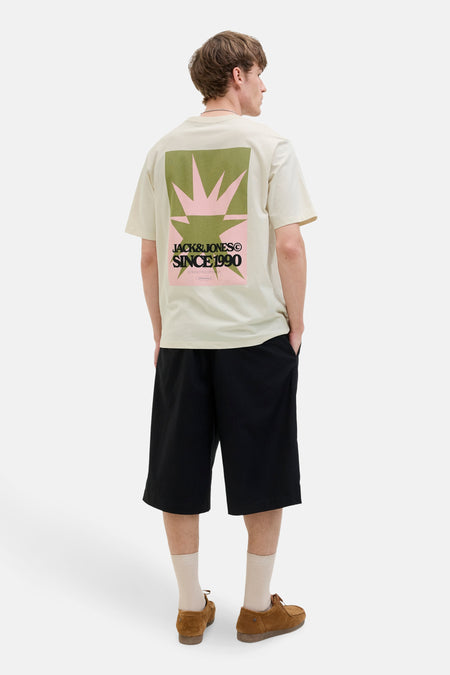 T-shirt (manches courtes) Écru - ORIGINALS BY JACK & JONES