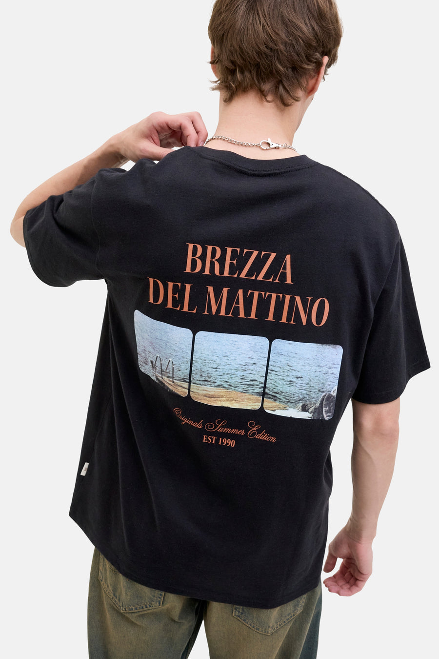 T-shirt à manches courtes - noir - ORIGINALS BY JACK & JONES