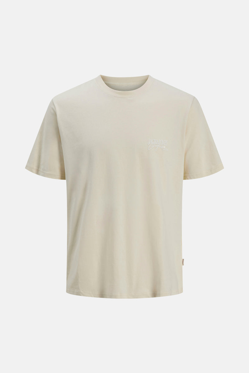 T-shirt (korte mouwen) Ecru - ORIGINALS BY JACK & JONES