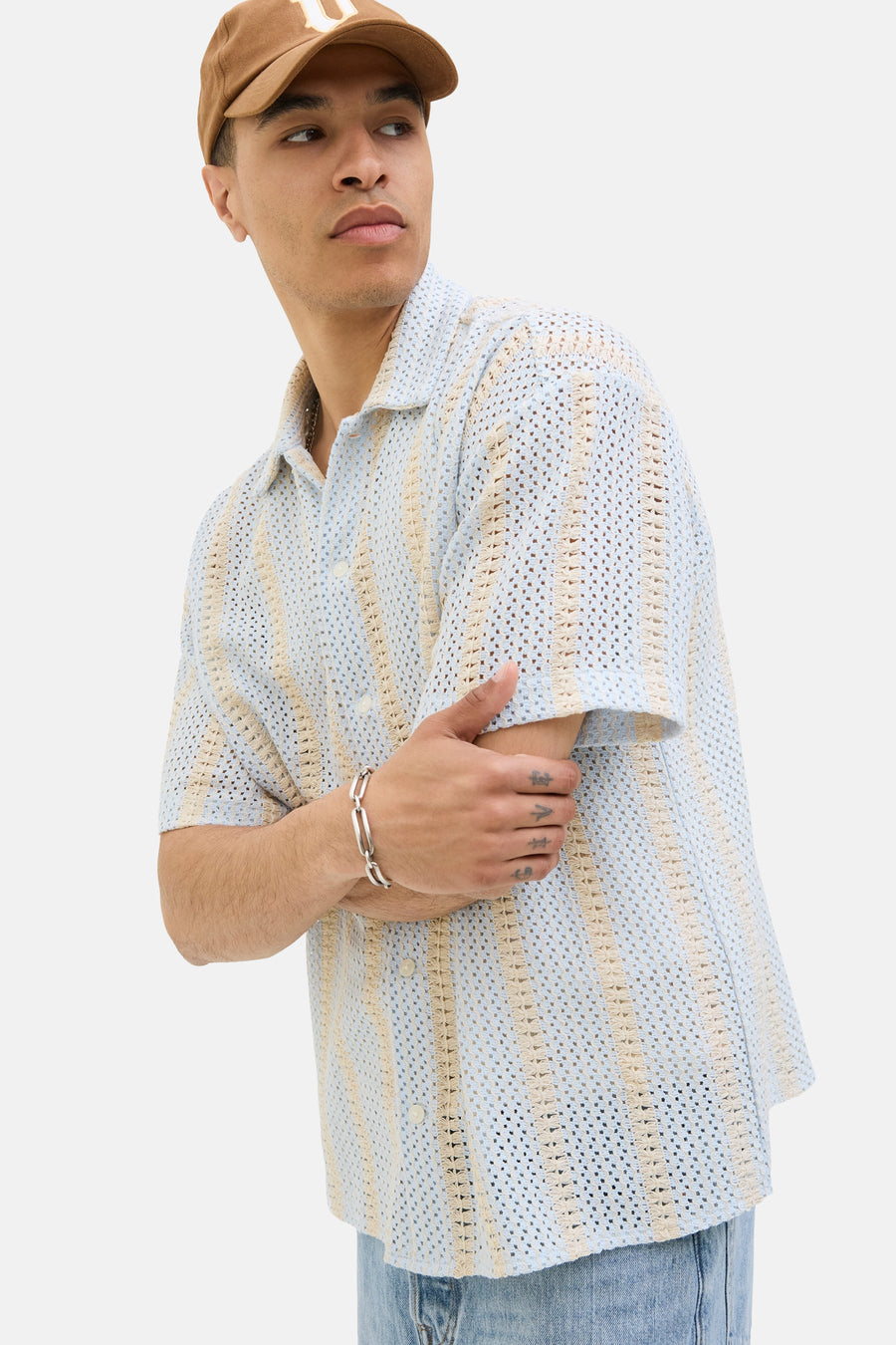 Chemise à manches courtes - Bleu clair - ORIGINALS BY JACK & JONES