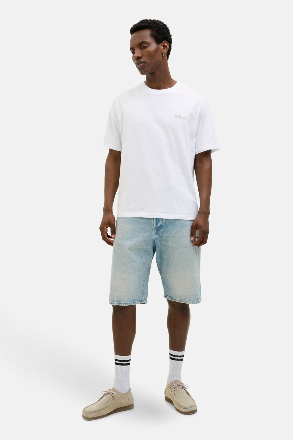 T-shirt (korte mouwen) Wit - ORIGINALS BY JACK & JONES
