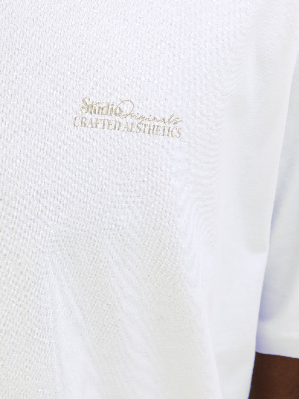 T-shirt (korte mouwen) Wit - ORIGINALS BY JACK & JONES