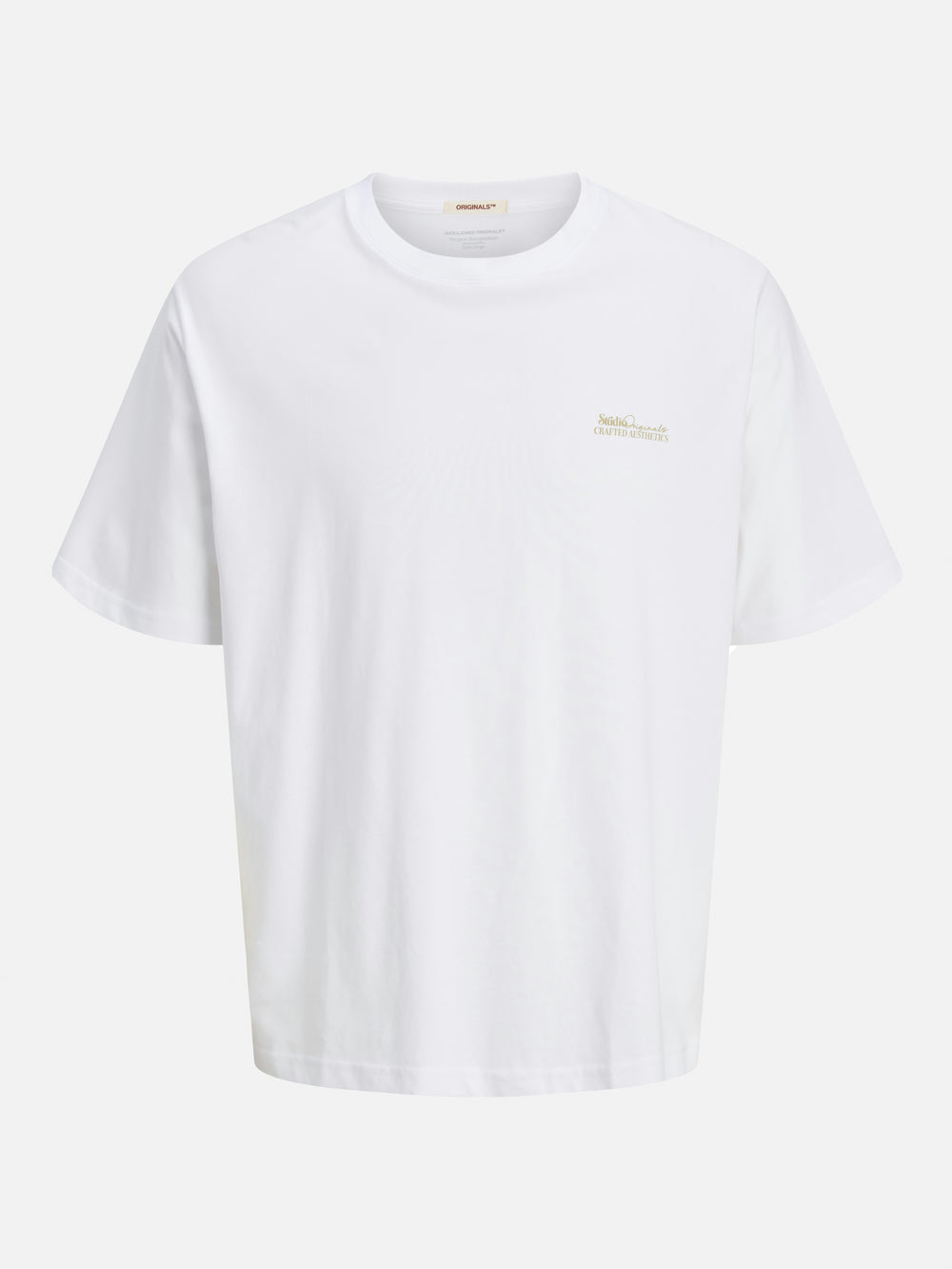 T-shirt (korte mouwen) Wit - ORIGINALS BY JACK & JONES