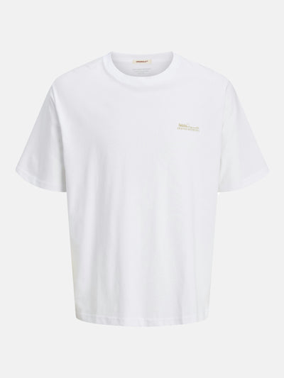T-shirt (korte mouwen) Wit - ORIGINALS BY JACK & JONES