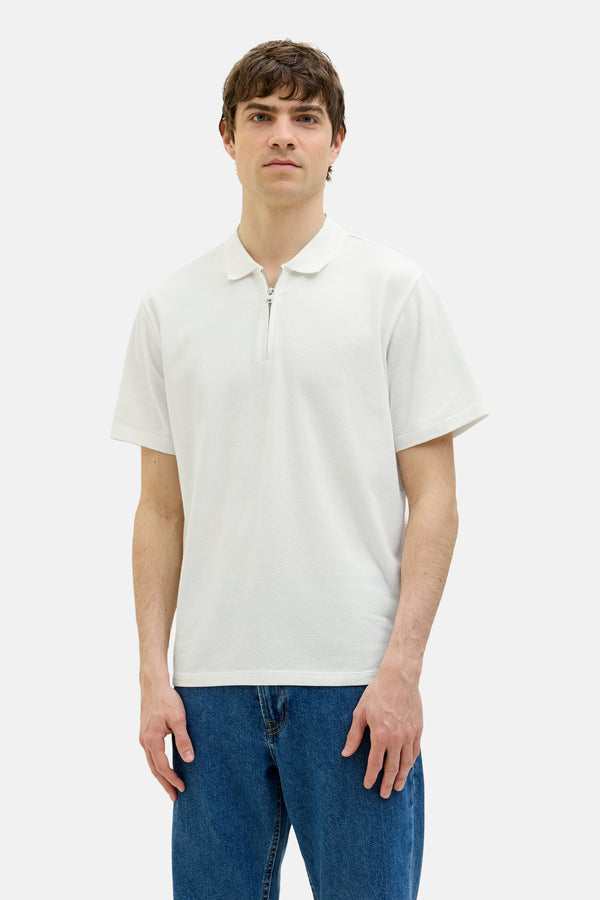 Heren tops polo korte mouw Wit - JJREBEL