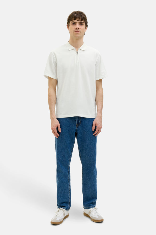 Heren tops polo korte mouw Wit - JJREBEL
