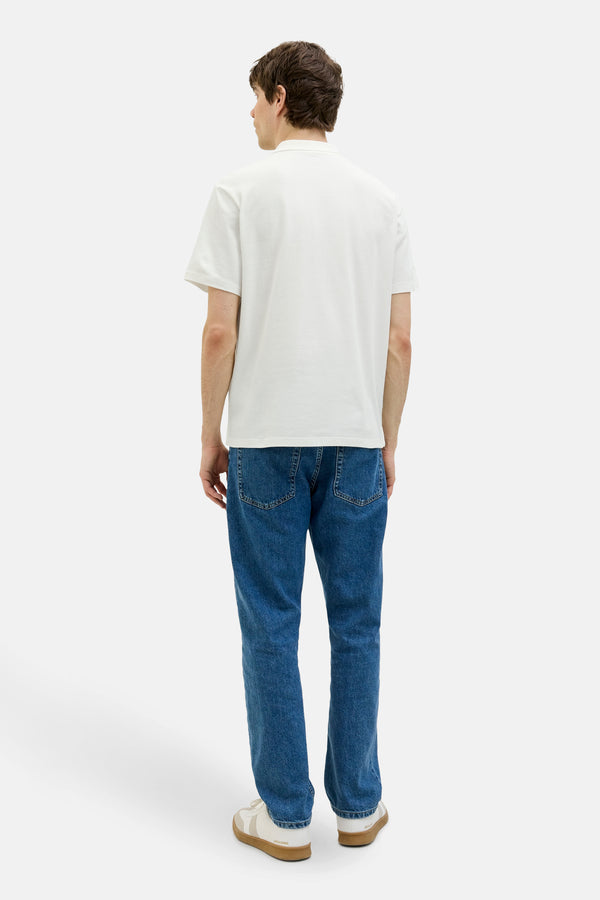 Heren tops polo korte mouw Wit - JJREBEL