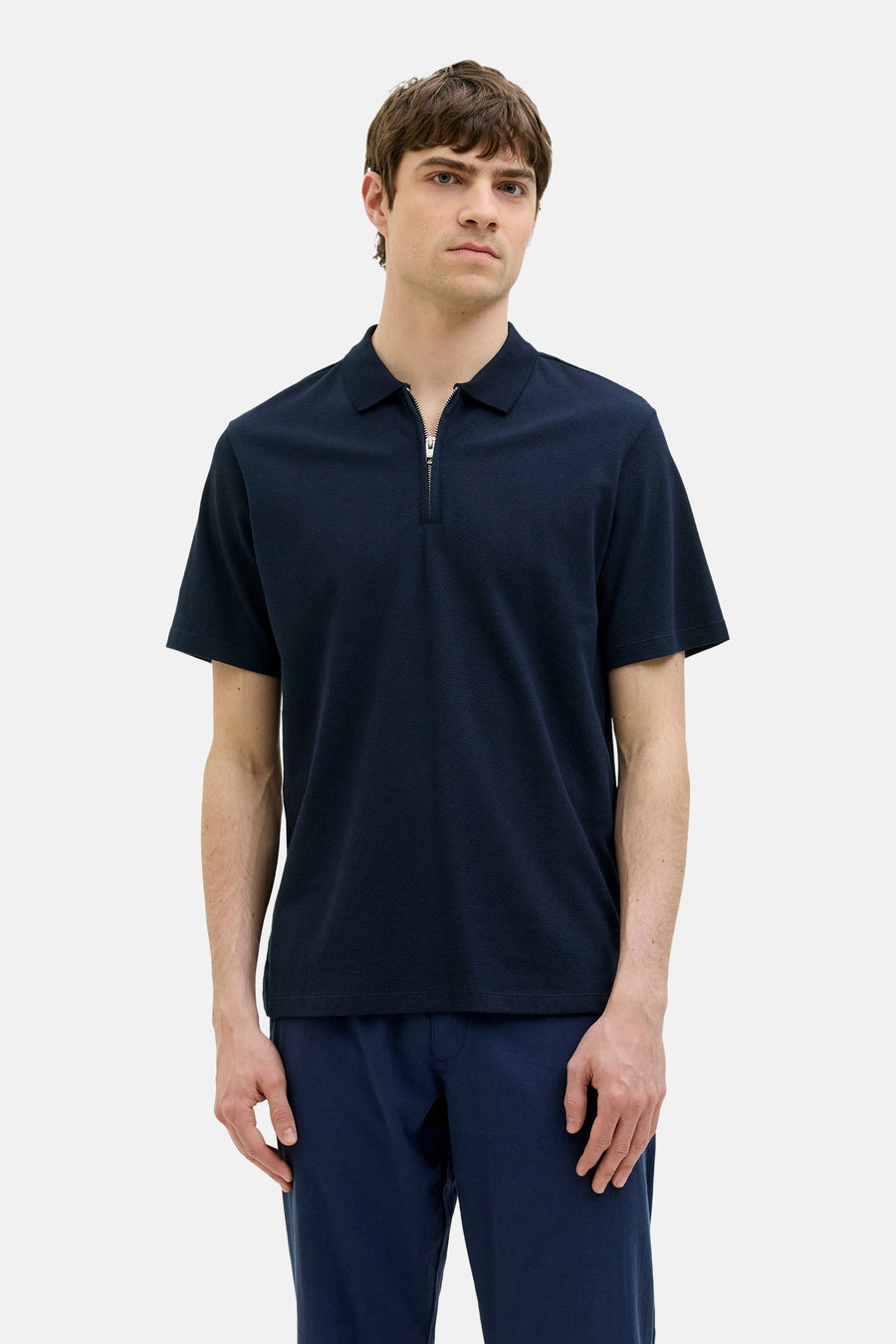 Polo met korte mouwen - blauw - JJREBEL - 1