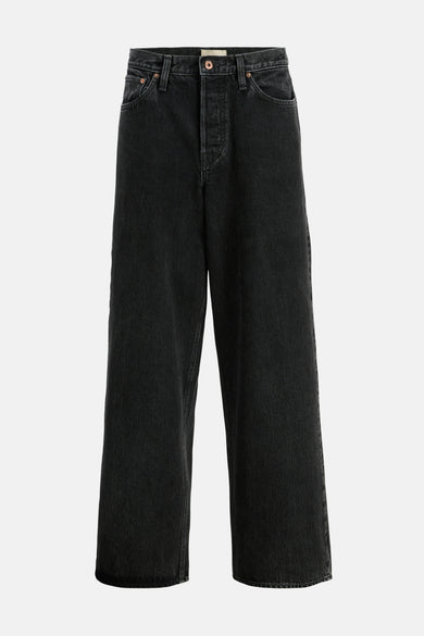 Jean large de denim gris foncé de JACK & JONES JEANS INTELLIGENCE, avec des jambes et des poches larges.