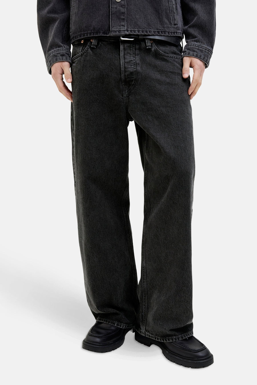 Jeans wide dark grey denim - JACK & JONES JEANS INTELLIGENCE - JACK & JONES JEANS INTELLIGENCE
