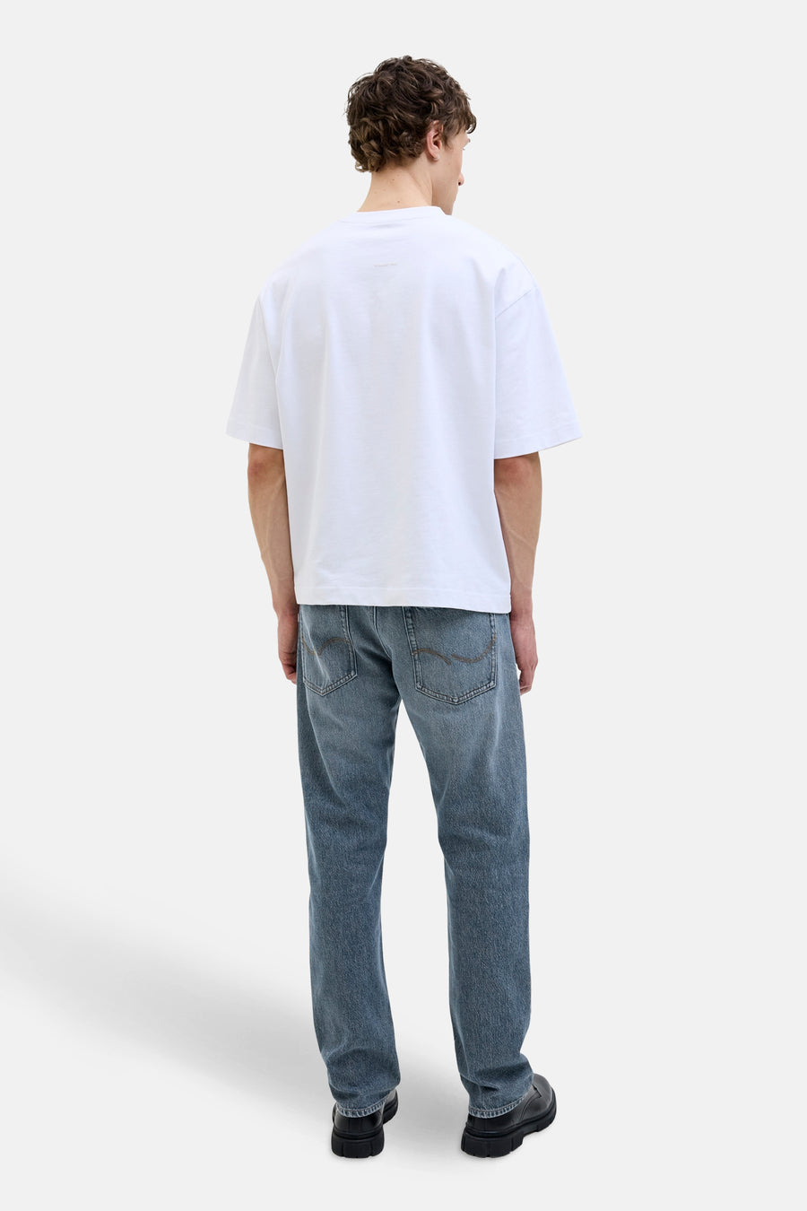 Jeans tapered mid blue denim - JACK & JONES JEANS INTELLIGENCE - JACK & JONES JEANS INTELLIGENCE