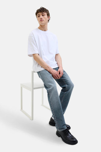 Jeans tapered mid blue denim - JACK & JONES JEANS INTELLIGENCE - JACK & JONES JEANS INTELLIGENCE