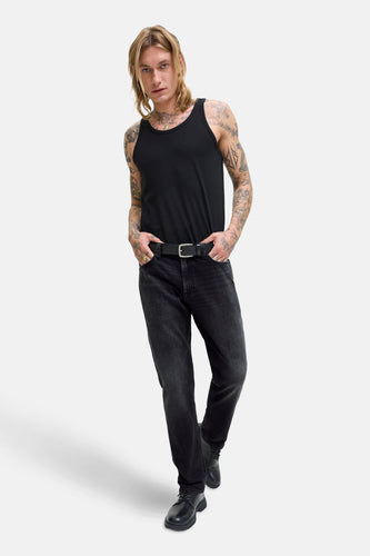 Jeans straight dark grey denim - JACK & JONES JEANS INTELLIGENCE - JACK & JONES JEANS INTELLIGENCE