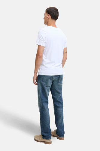 Jeans straight mid blue denim - JACK & JONES JEANS INTELLIGENCE - JACK & JONES JEANS INTELLIGENCE