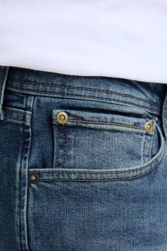 Jeans straight mid blue denim - JACK & JONES JEANS INTELLIGENCE - JACK & JONES JEANS INTELLIGENCE