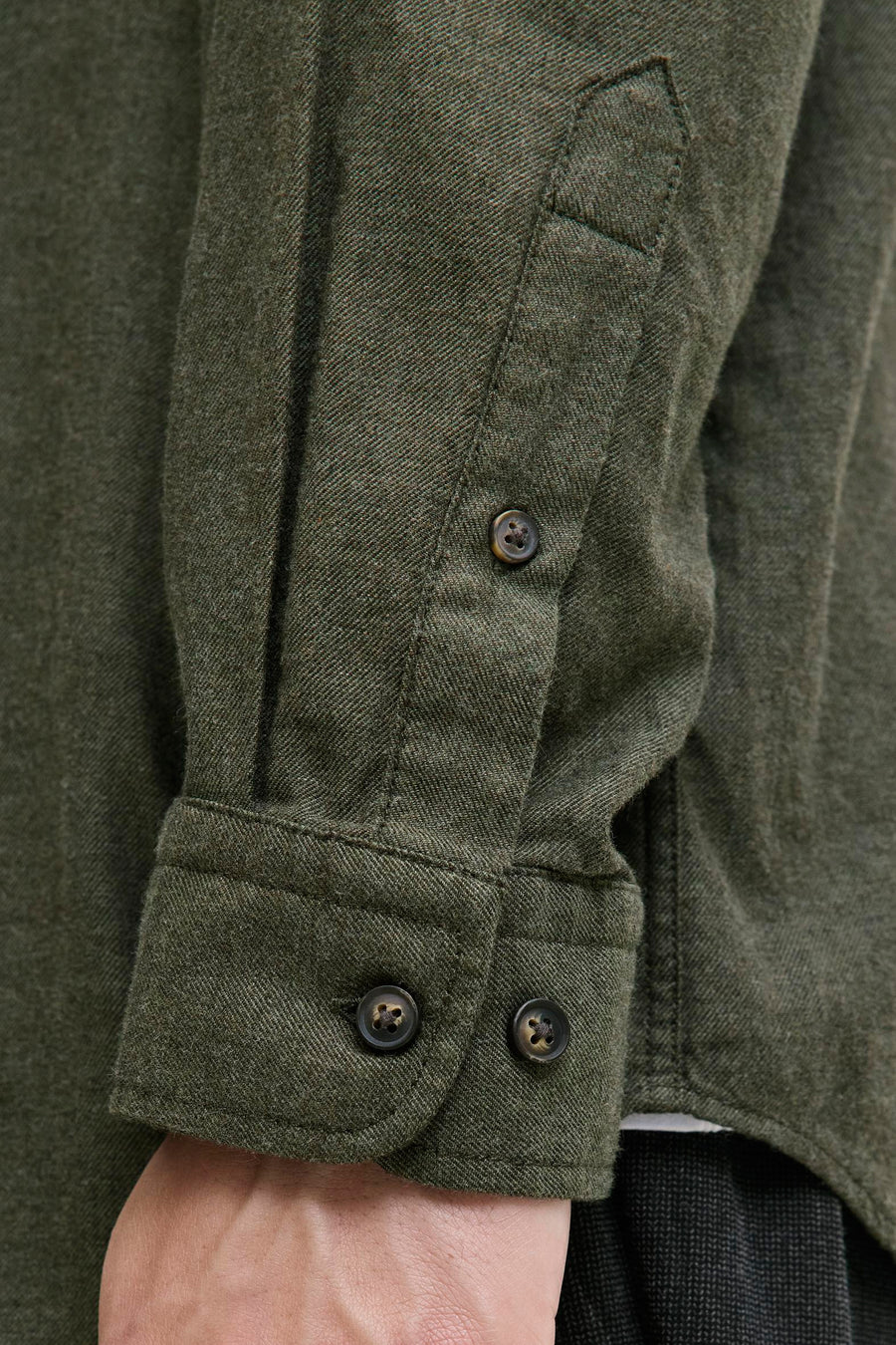 Chemise à manches longues - vert - ORIGINALS BY JACK & JONES