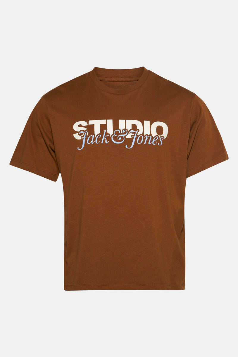 T-shirt met korte mouwen - bruin